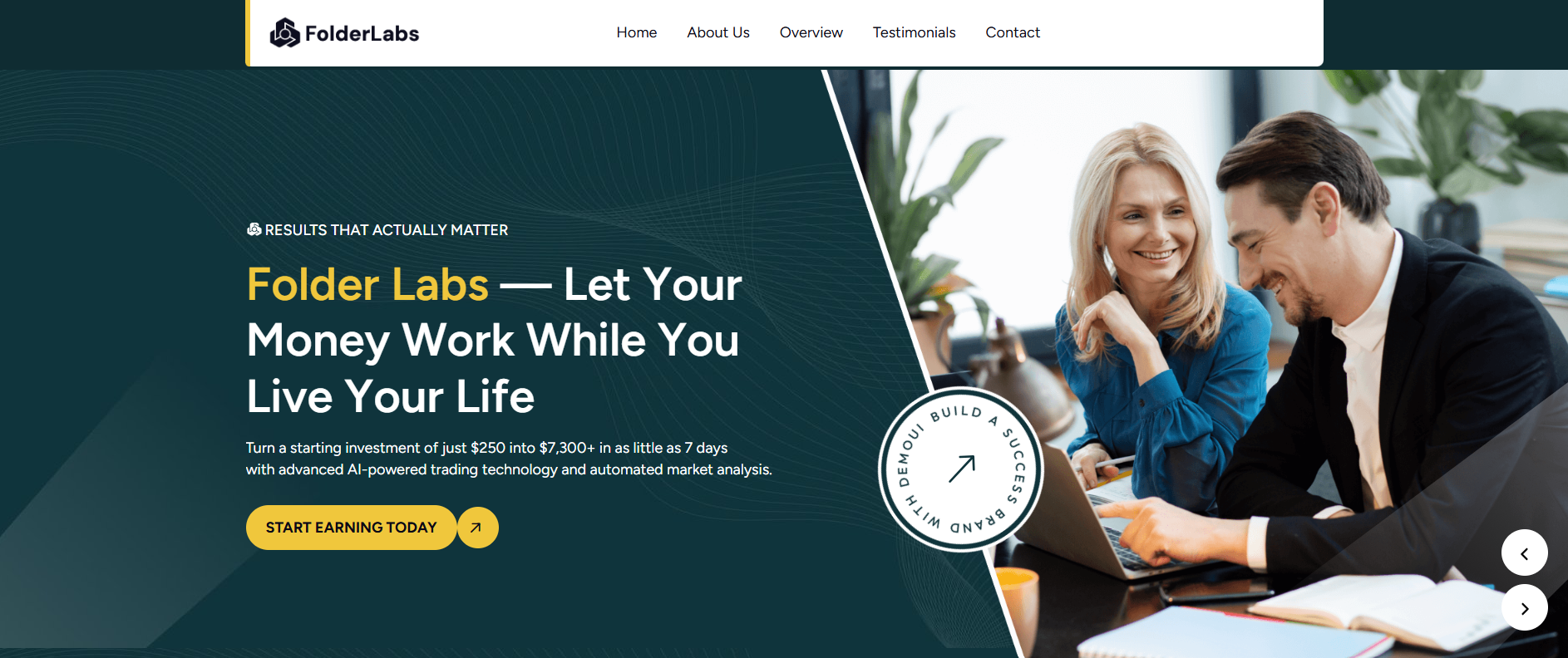 Folder Labs — AI-powered automated trading platform review